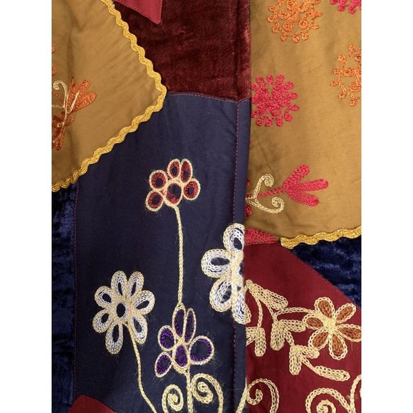 Women's Multicolor Patchwork Jacket - Picture 4 of 5